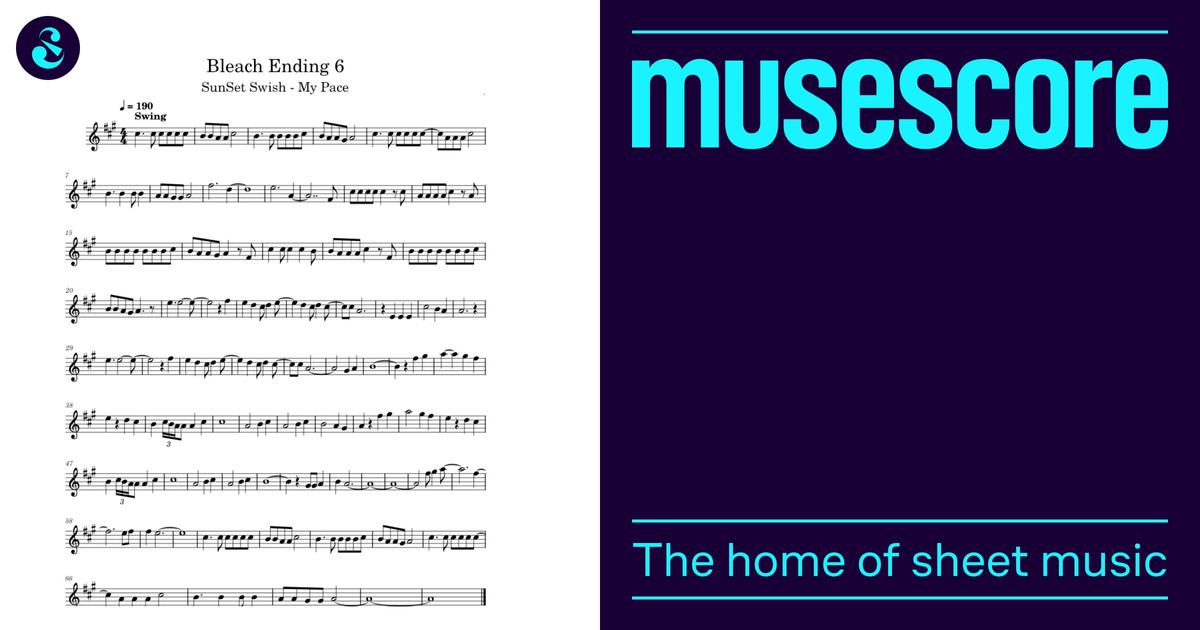 Bleach Ending 6 Sheet Music for Flute (Solo) | MuseScore.com