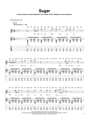 Play Official version of Spiders sheet music by System of a Down for Guitar MuseScore
