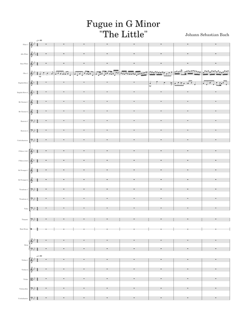The Little Fugue In G Minor – Johann Sebastian Bach Fugue in G Minor "The Little"