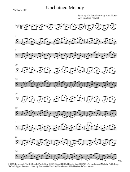 Unchained Melody (Arr. Caroline Pearsall) - Barry Manilow (Instrumental Duet)