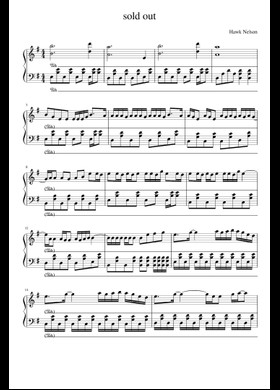 Free Sold Out by Hawk Nelson sheet music | Download PDF or print