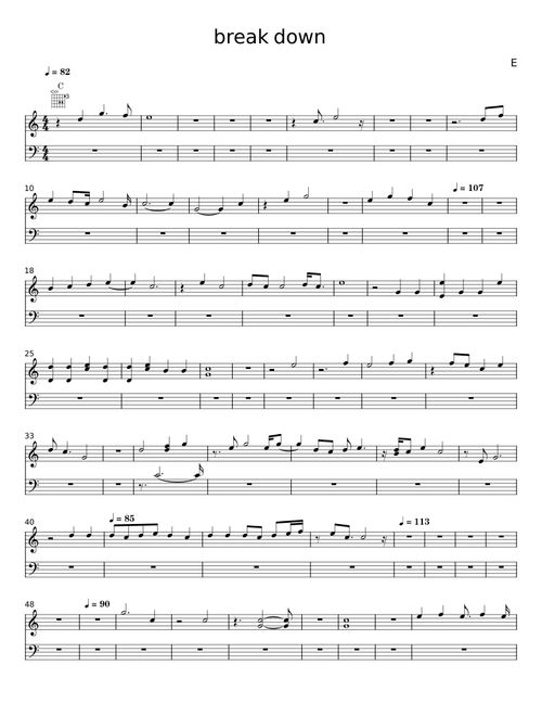 break down – E