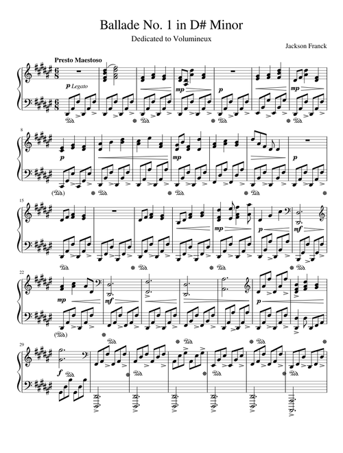 Ballade No. 1 in D# Minor