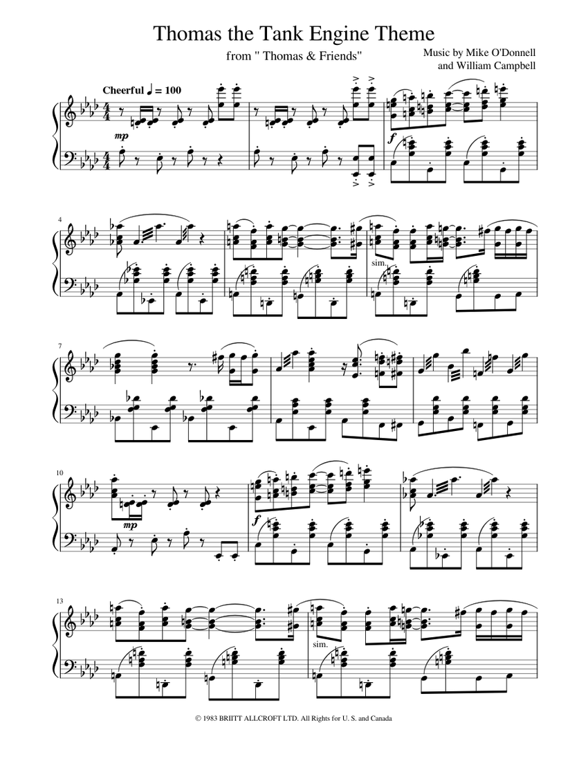 Thomas the tank engine theme online