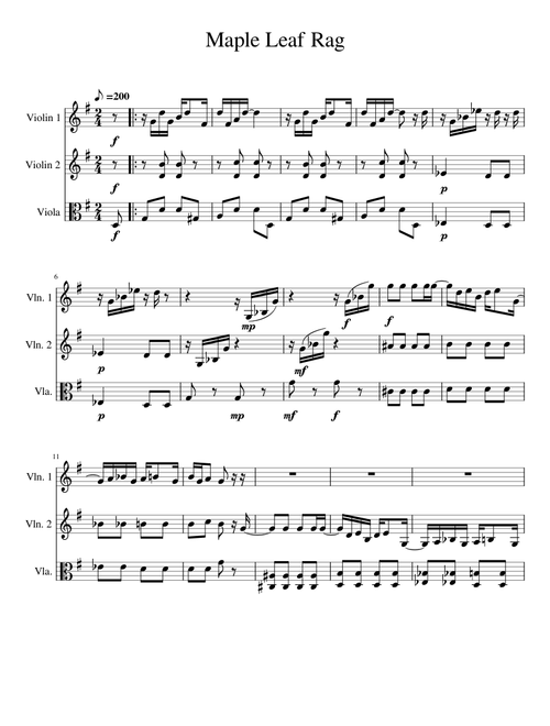 Maple leaf rag – Scott Joplin Maple Leaf Rag Trio