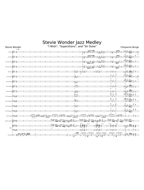 Stevie Wonder Jazz Medley