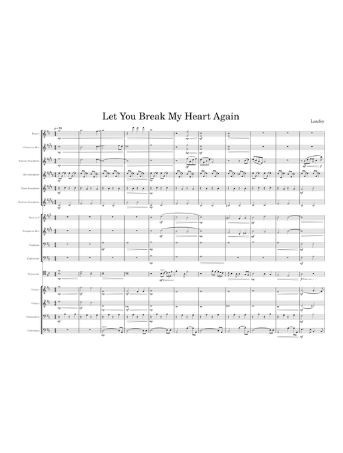 Let You Break My Heart Again – Laufey Let You Break my Heart Again – Laufey Let You Break my Heart Again CHORC