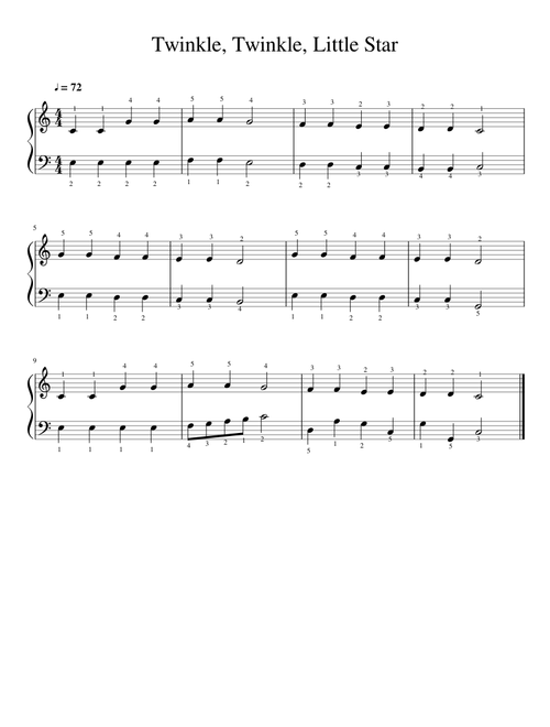 Twinkle, Twinkle, Little Star (Easy)