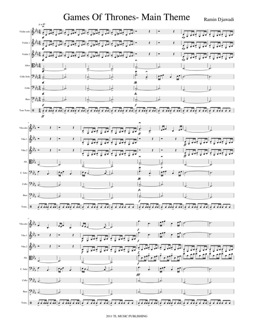 Games Of Thrones - Main Theme