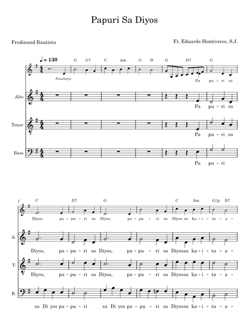 Papuri Sa Diyos – S.J Fr. Eduardo Hontiveros
