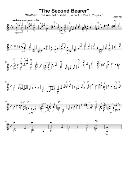 Darkness Arising Suite for Solo Violin: I, "The Second Bearer"
