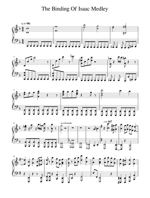 Binding of Isaac Piano Medley