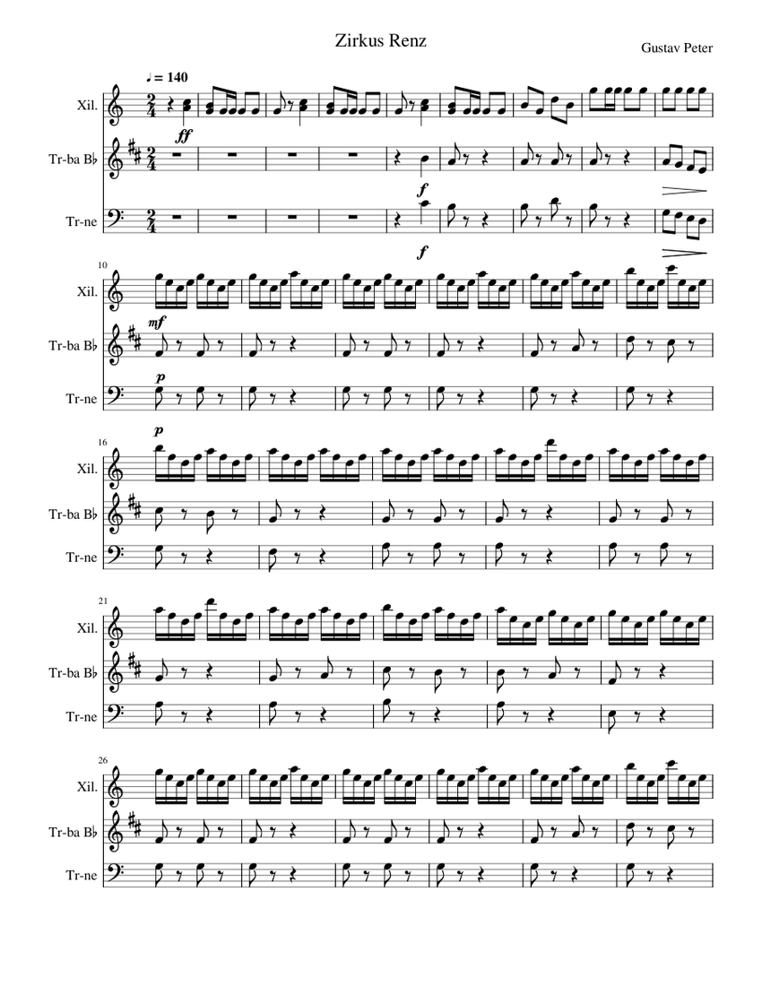The Circus Bee (score & parts) - WW4 - Trevco Music