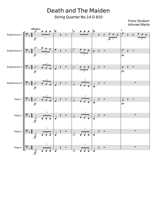 String Quartet In D Minor, D. 810 Death and The Maiden - Franz Schubert
