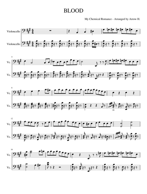 BLOOD - Cello Duet