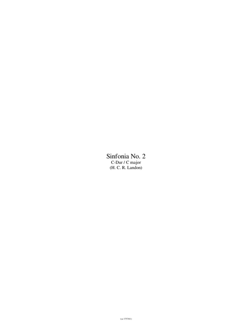 Haydn SINFONIA No 2