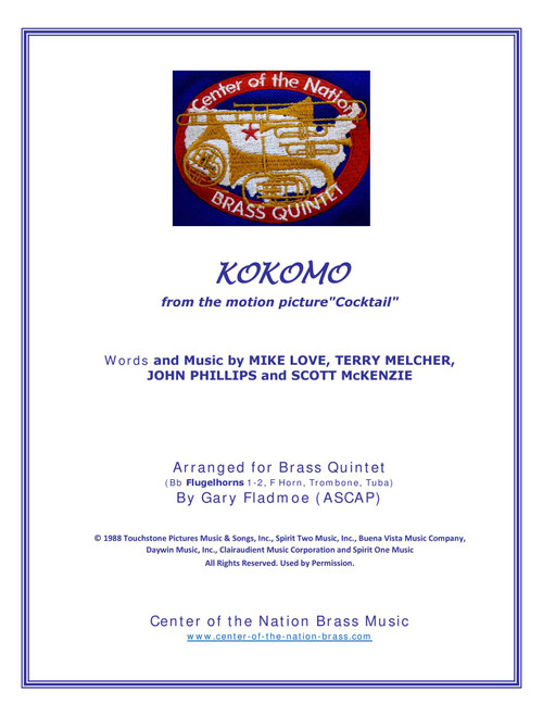 Kokomo (Arr. Gary Fladmoe (ASCAP)) - The Beach Boys (Brass Ensemble)