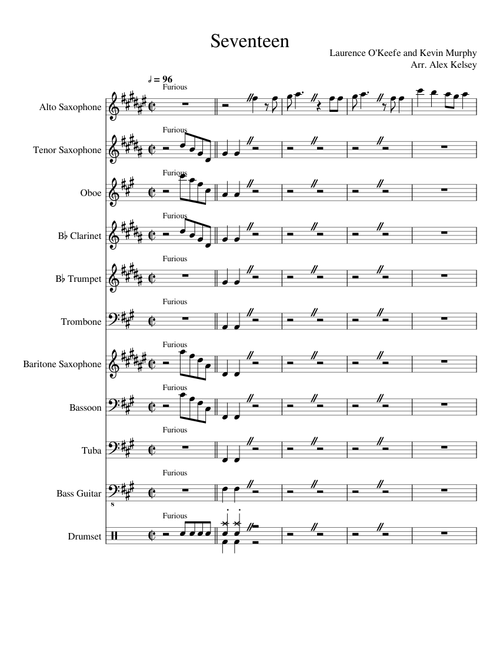 "Seventeen" for a small ensemble