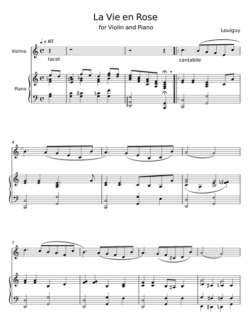 La Vie En Rose - Louis Armstrong