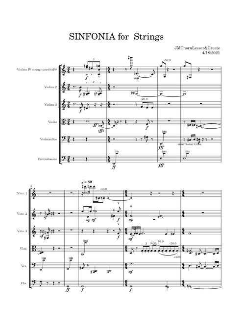 SINFONIA NO.4for Strings