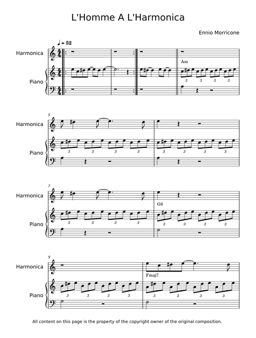 L'Homme A L'Harmonica - Ennio Morricone