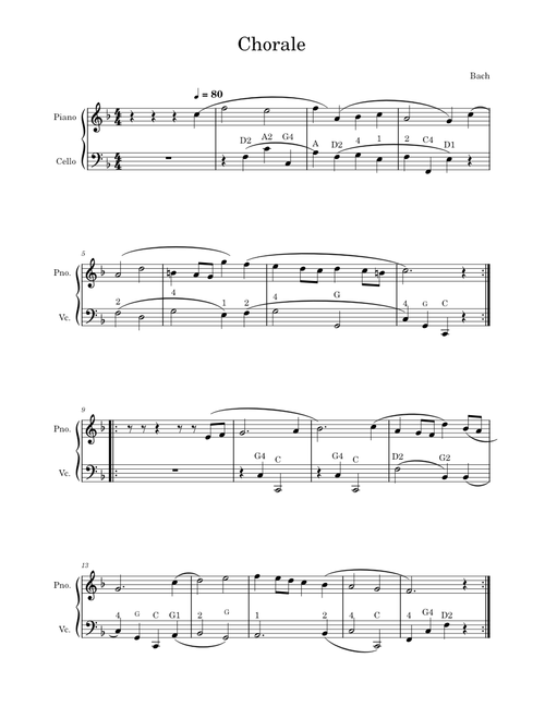 Chorales – Johann Sebastian Bach