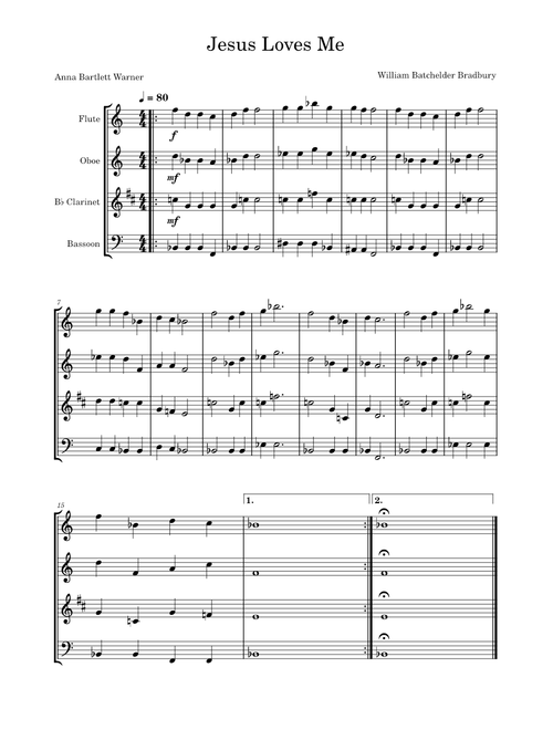 Jesus Loves Me – William Batchelder Bradbury Jesus Loves Me