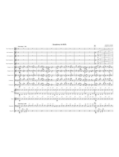 Symphony In Riffs (Arr. Peter Stöve) - Benny Carter (Jazz Ensemble)
