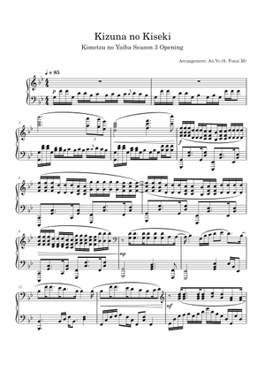 Kizuna no Kiseki Sax/Piano - Demon Slayer OP4 Sheet Music