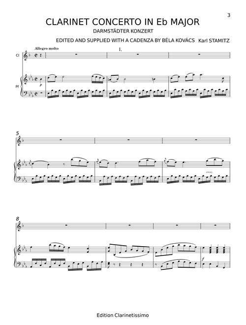 Clarinet Concerto No.6 in E-flat major - Carl Philipp Stamitz