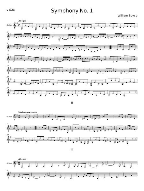 Symphony No.1 in B-flat major - William Boyce