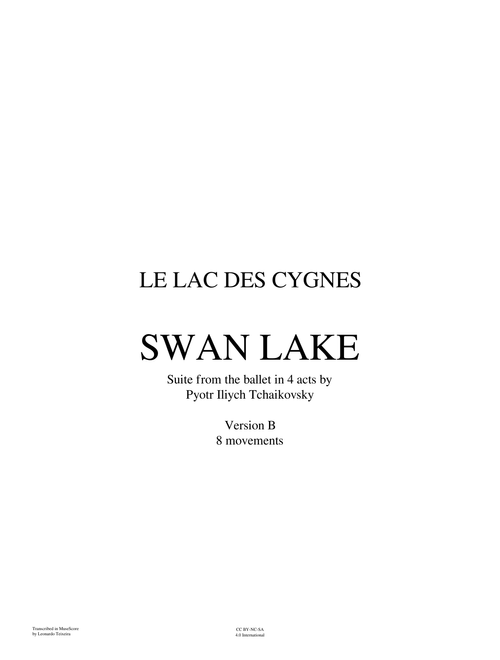 Swan Lake Suite - Version B
