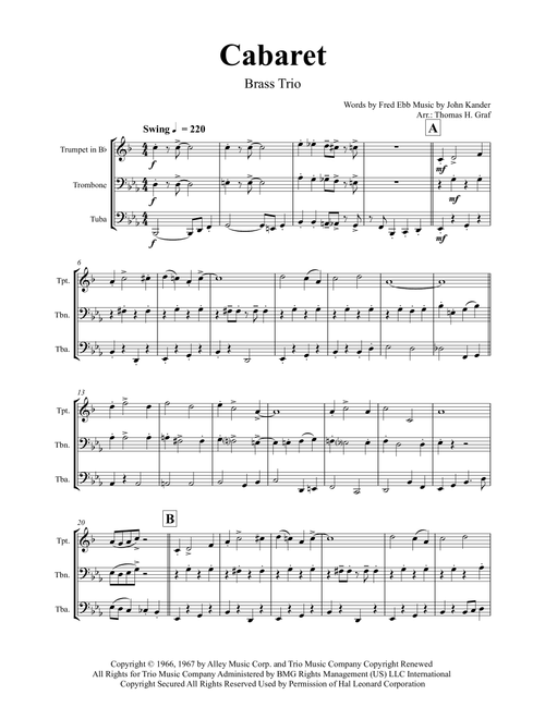 Cabaret (Arr. Thomas H. Graf) - Herb Alpert And The Tijuana Brass (Brass Ensemble)