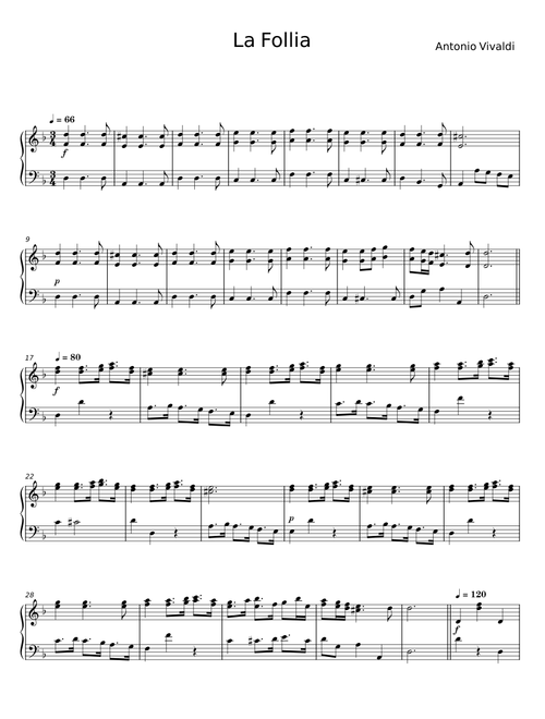 La Follia from Sonata Op.1 No 12/RV 63 - Antonio Vivaldi