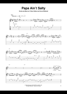 Free T-Bone Walker sheet music | Download PDF or print on