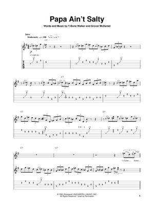 Play Official version of Mean old world Sheet Music by T-Bone