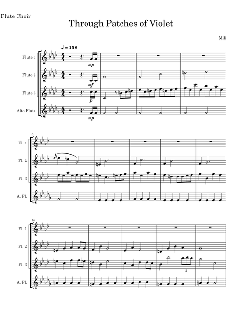 Through Patches of Violet – Mili