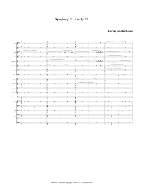 Beethoven symphony 7 movement I & 2