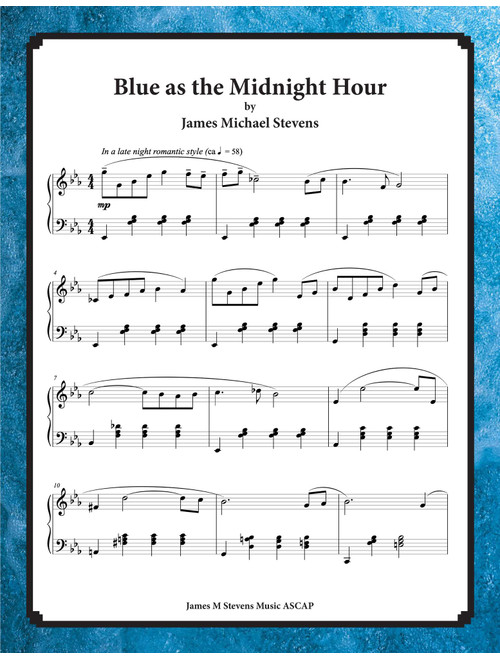 Blue as the Midnight Hour (Arr. James Michael Stevens) (Piano Solo)