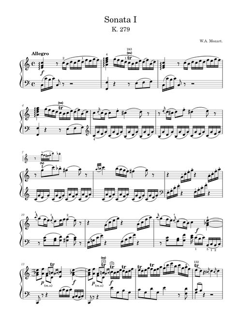 Mozart Pieces sheet music by Man with No Name | Play, print