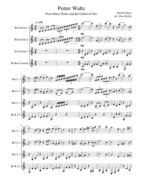 Potter Waltz (clarinets) - lower key