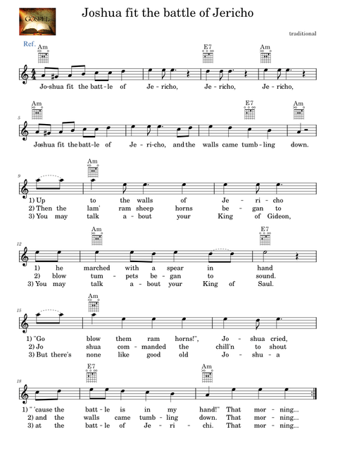 Joshua (Fit The Battle Of Jericho) – African-American Spiritual