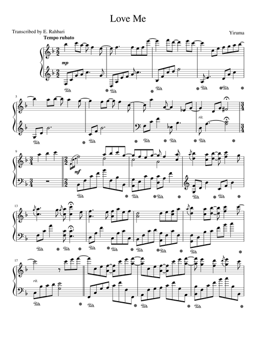 Yiruma - Love Me