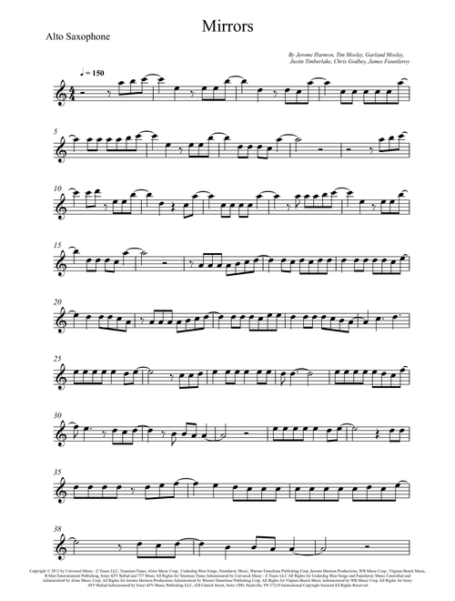 Mirrors (Arr. Wesley S. SIlva) - Justin Timberlake (Alto Sax Solo)