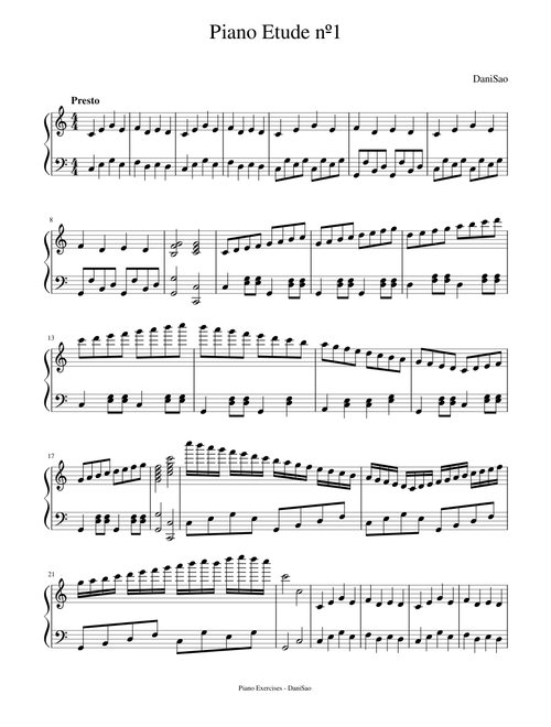 Piano Etude nº1