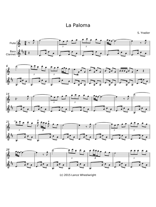 La paloma - Sebastián Yradier