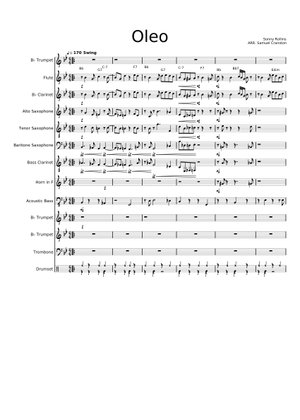 Oleo – Sonny Rollins Sheet Music with Chords for Saxophone tenor