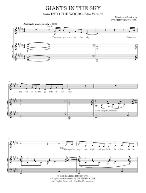 Giants in the sky - Stephen Sondheim (Piano Vocal)