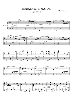 Sonatina op 36 n 1 Muzio Clementi Sheet Music for Piano (Solo