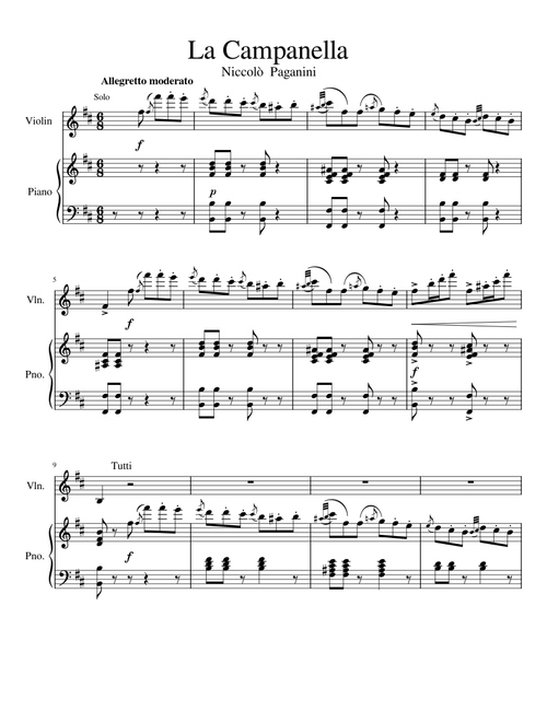 La Campanella – Nicoló paganini
